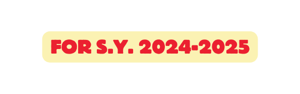 FOR S Y 2024 2025